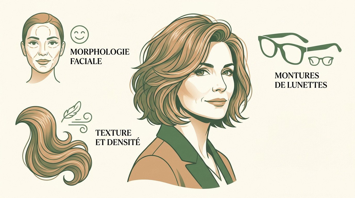 Critères de sélection pour une coupe de cheveux rajeunissante après 50 ans axée sur le volume et la morphologie