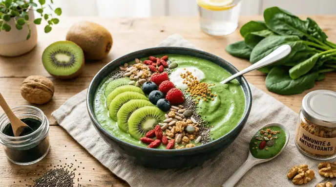 kiwi bienfaits antioxydants vitamine C système immunitaire