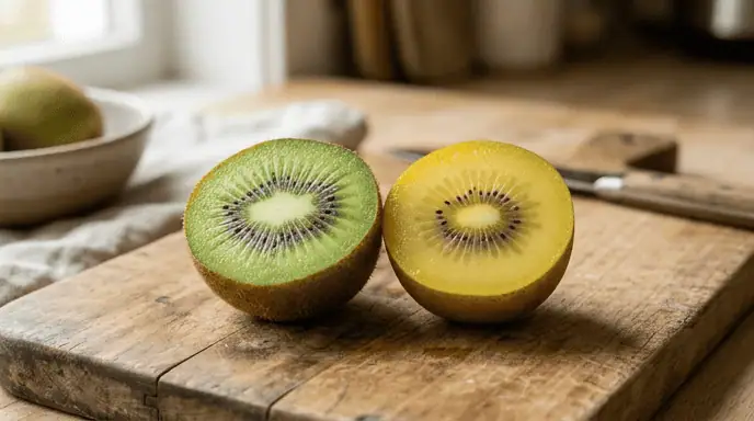 kiwi vert vs kiwi SunGold jaune différences nutritionnelles