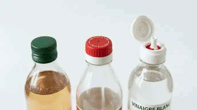 types de bouchons bouteille vinaigre vis sécurité enfant embout doseur comparaison