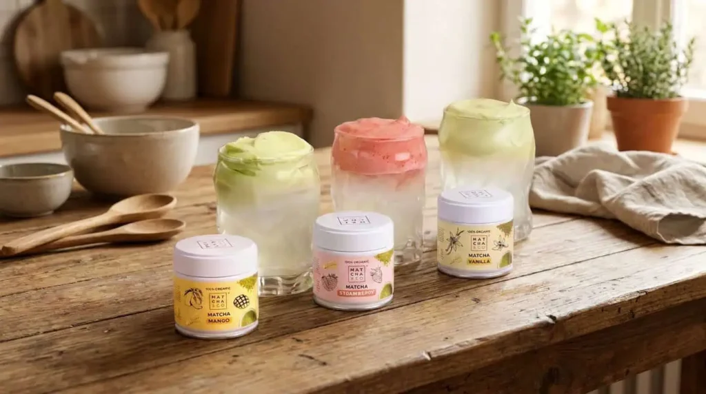 Les differents parfums du thé matcha de chez Matchandco_2