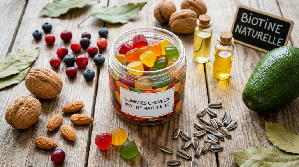 gummies cheveux avis complément alimentaire capillaire biotine zinc