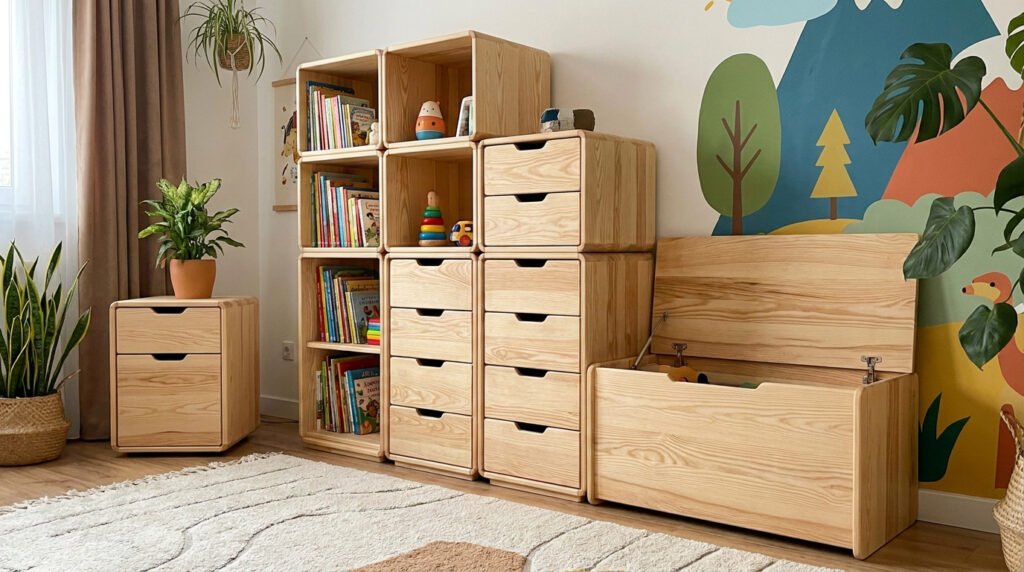 meubles rangement chambre enfant modulables et évolutifs