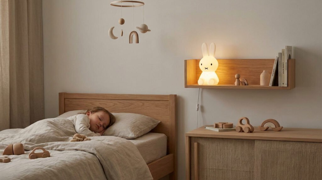 qualité de sommeil enfant chambre rangée et épurée