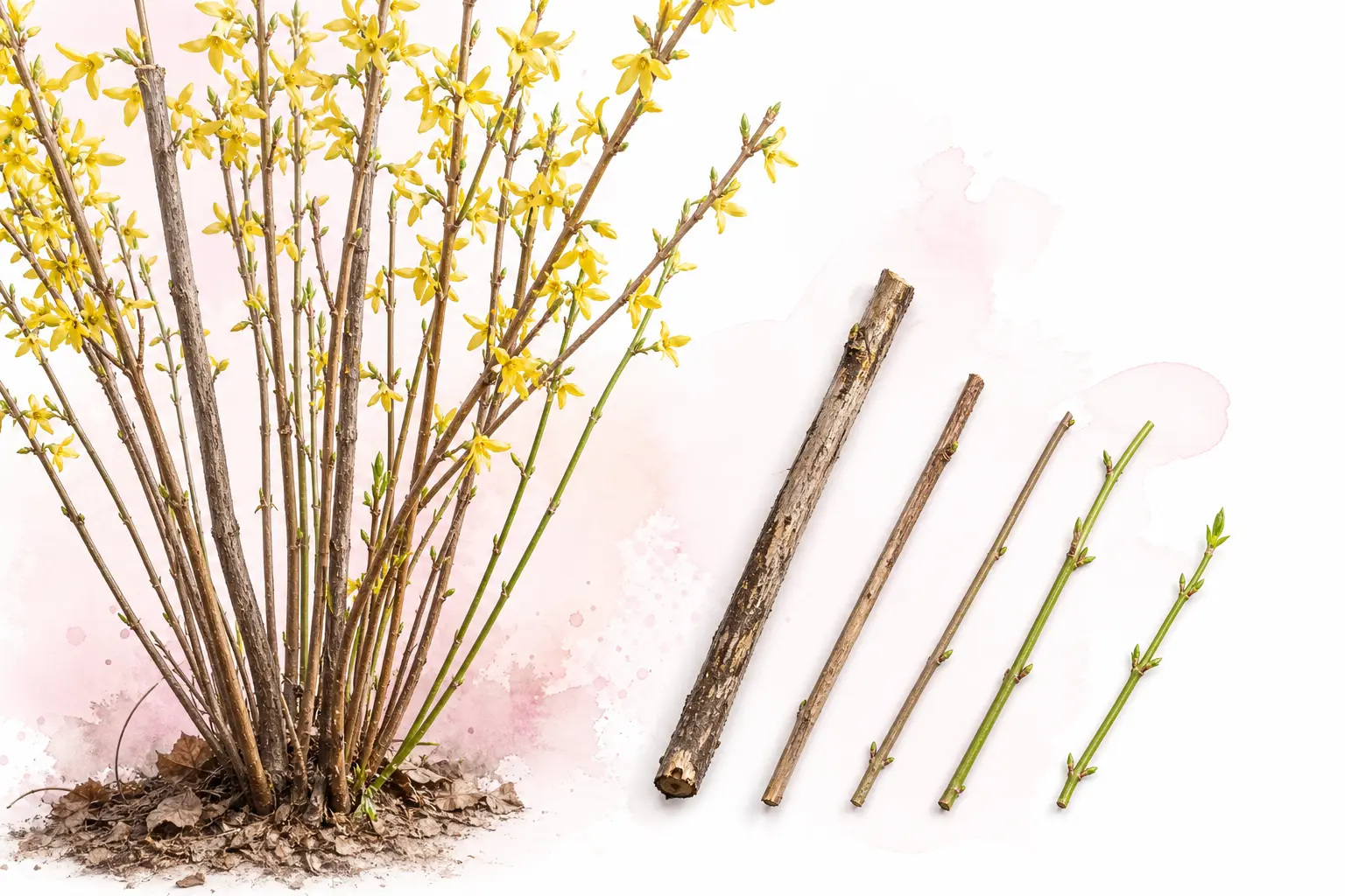 Comprendre la floraison avant de tailler les forsythias