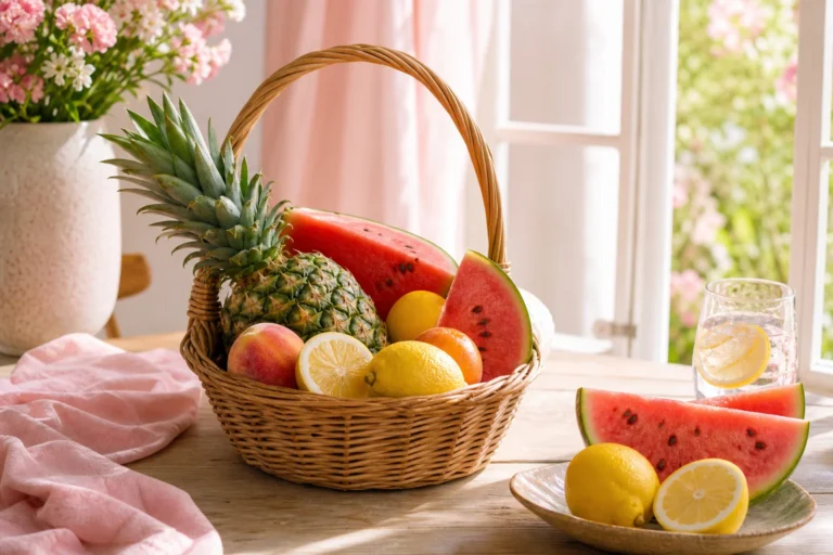 sélection de fruits utilisés comme aliment diurétique naturel