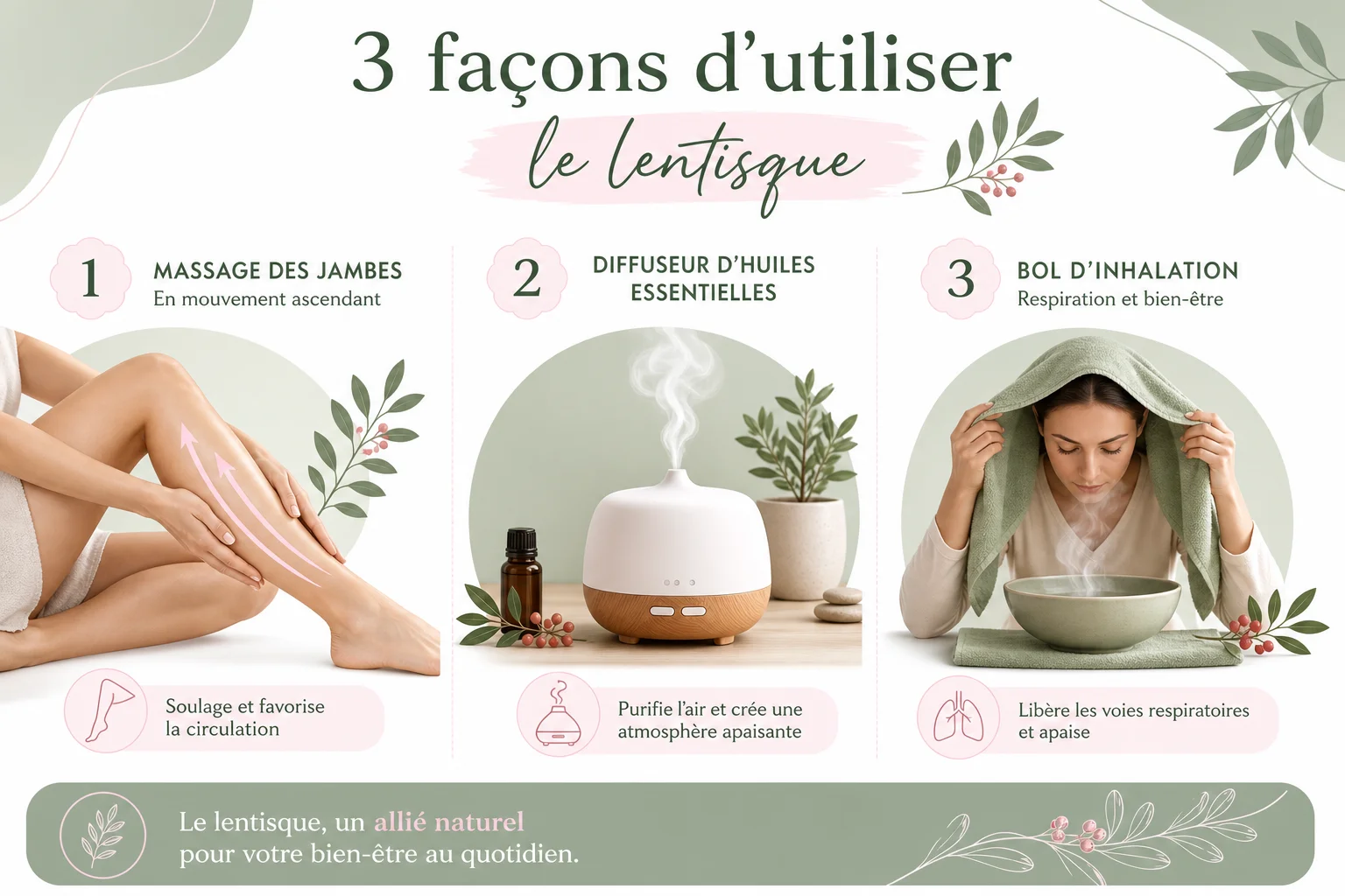 Trois façons d'utiliser le lentisque bienfaits au quotidien à la maison
